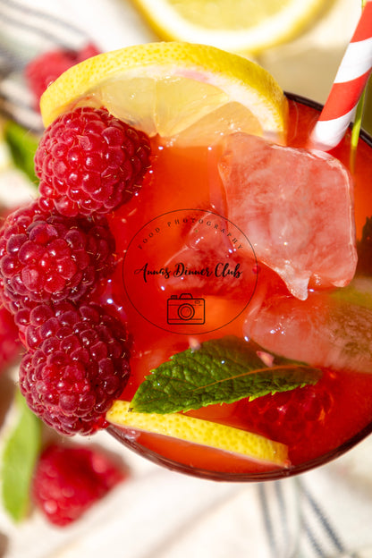 Raspberry Mojito Mocktail PLR set