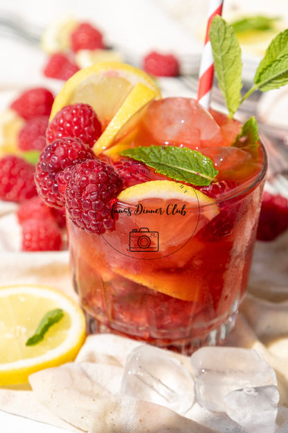 Raspberry Mojito Mocktail PLR set