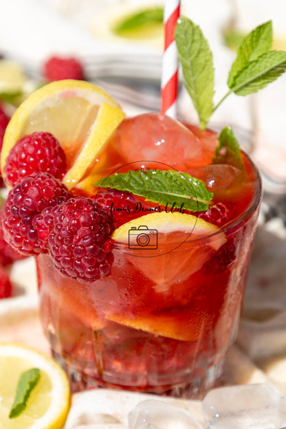 Raspberry Mojito Mocktail PLR set