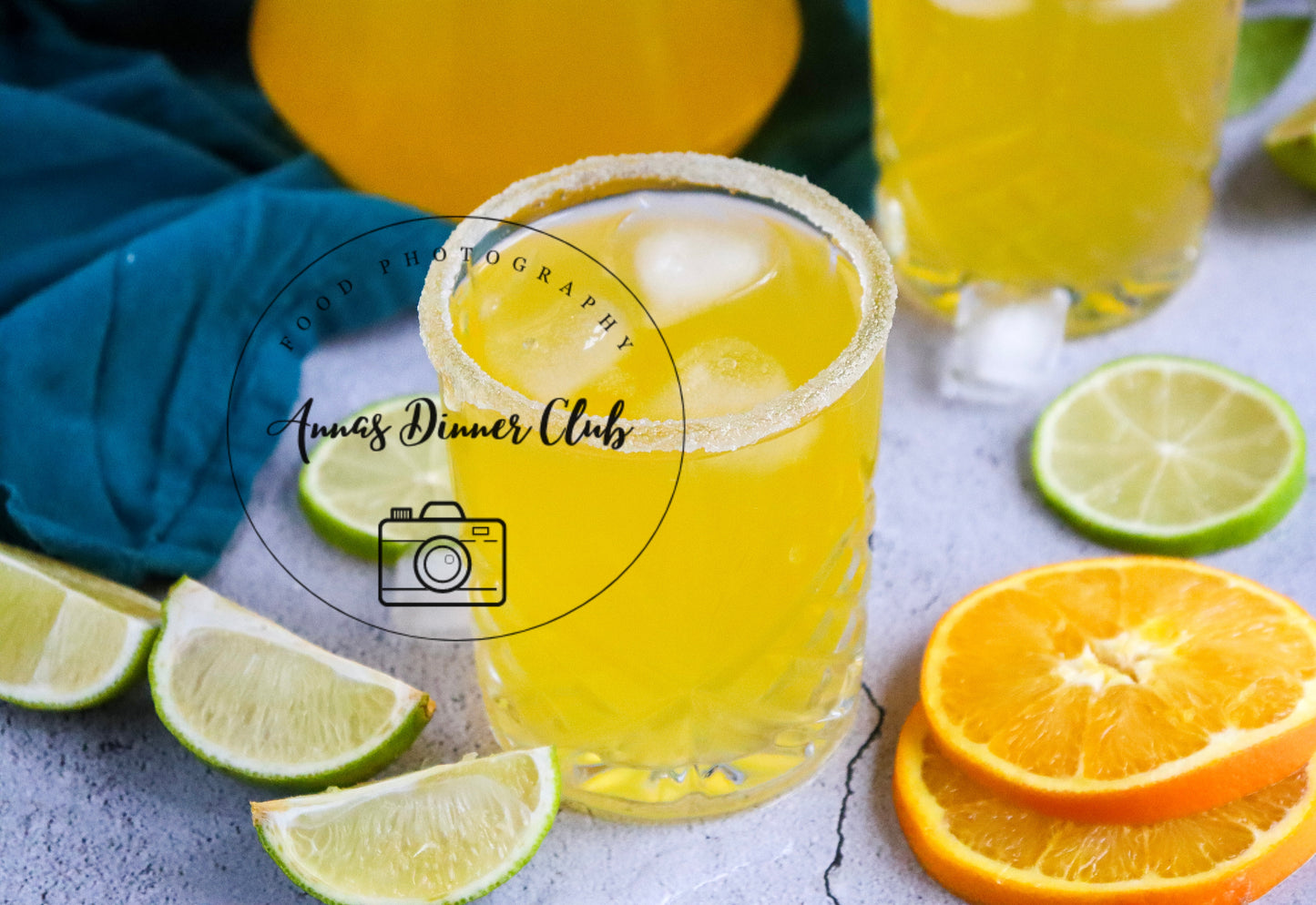 Refreshing lime orange mocktail semi exclusive set 6