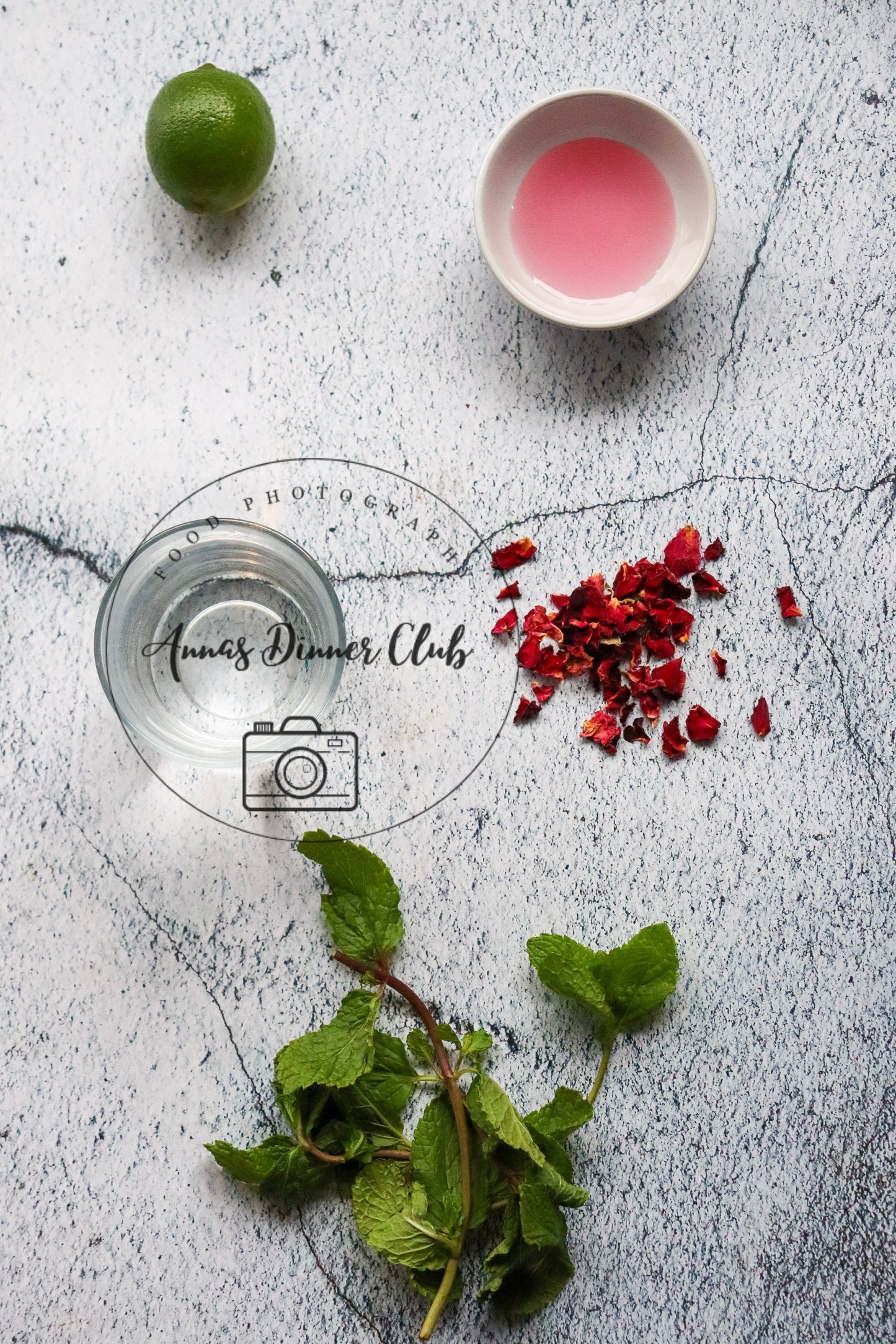 Rose Mojito Mocktail - exclusive set