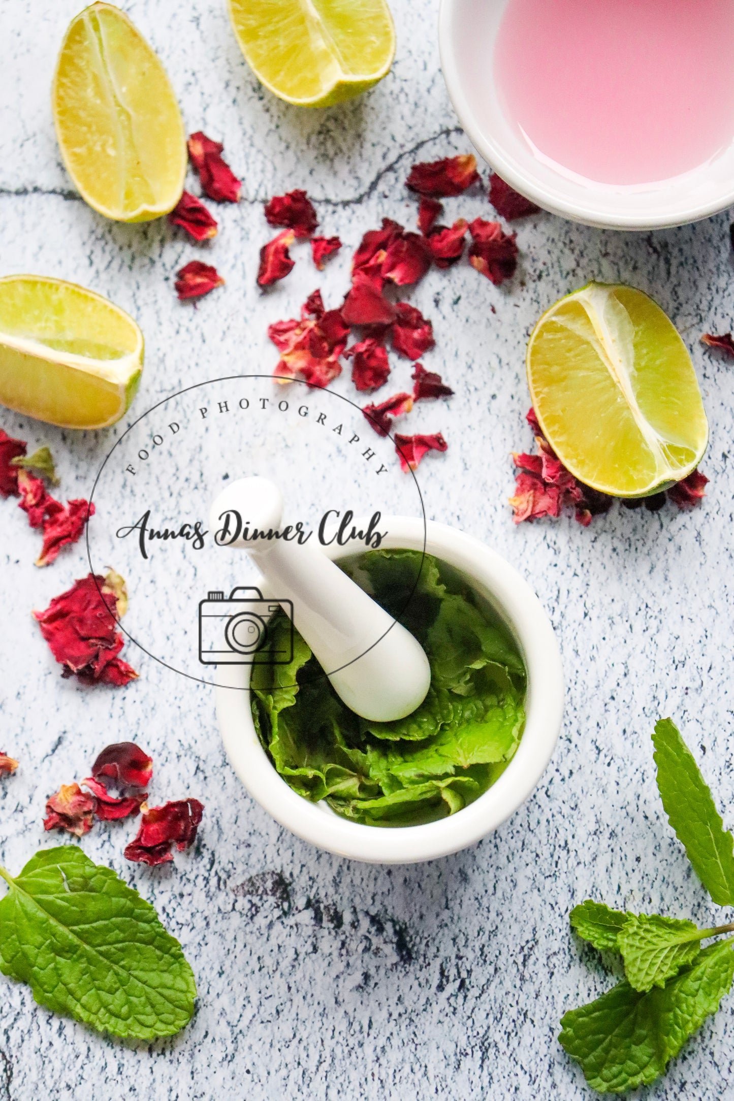 Rose Mojito Mocktail - exclusive set