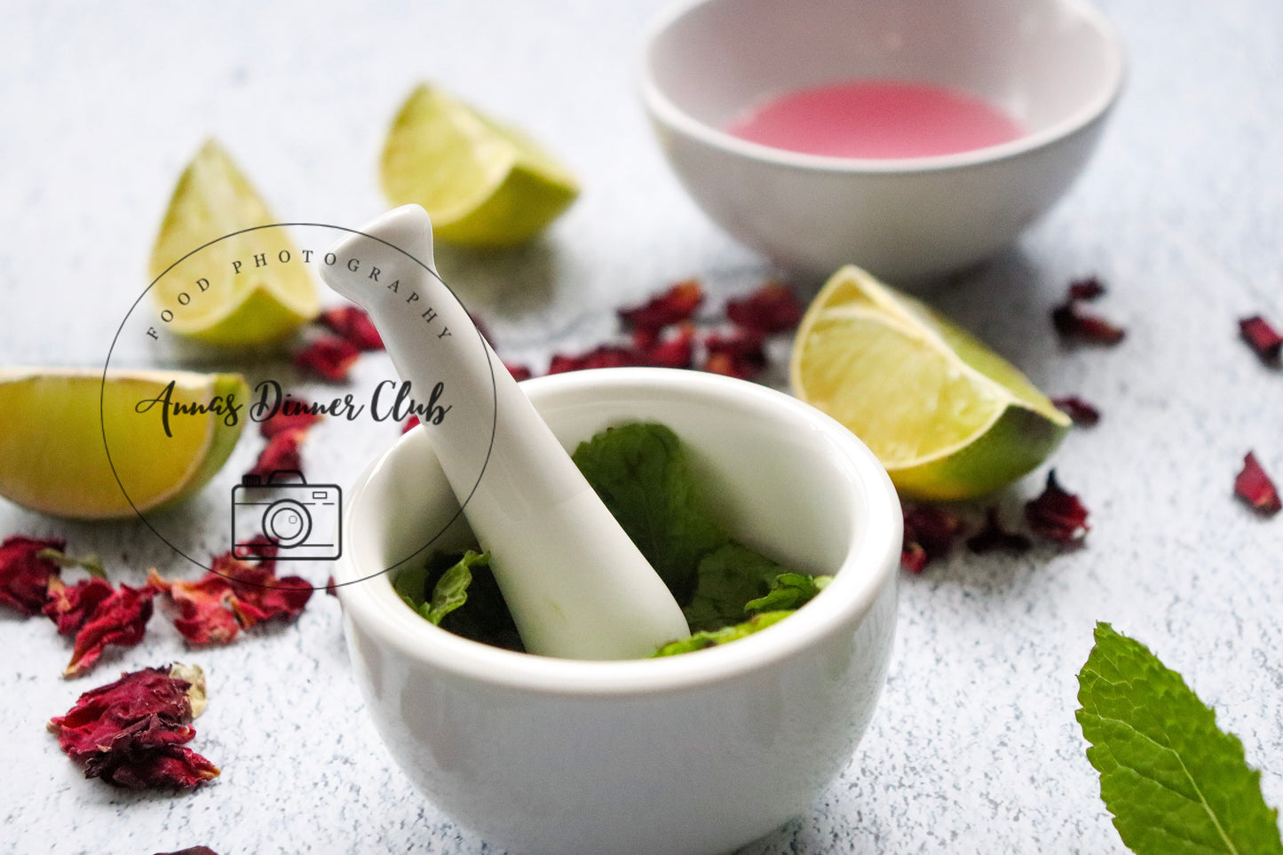 Rose Mojito Mocktail - exclusive set
