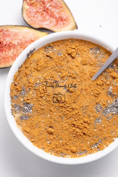 Chia pudding with figs PLR set