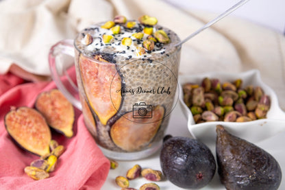 Chia pudding with figs PLR set