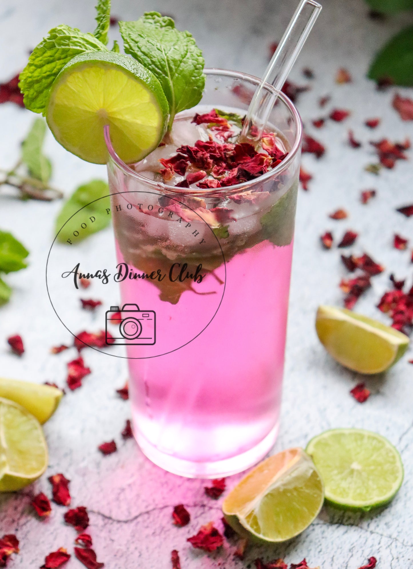 Rose Mojito Mocktail - exclusive set