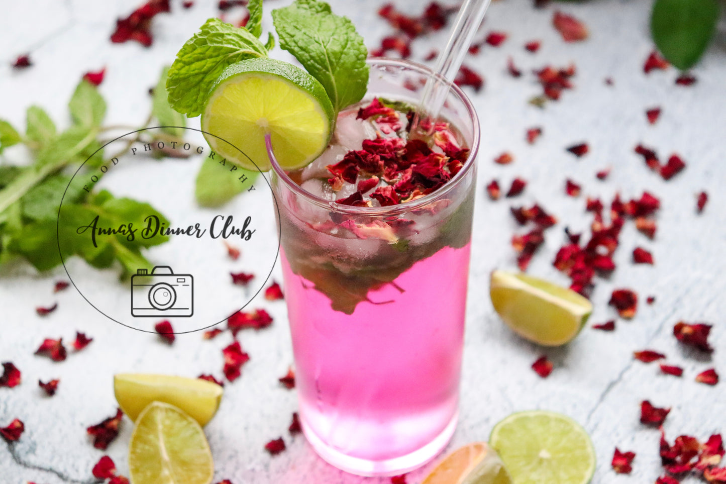 Rose Mojito Mocktail - exclusive set