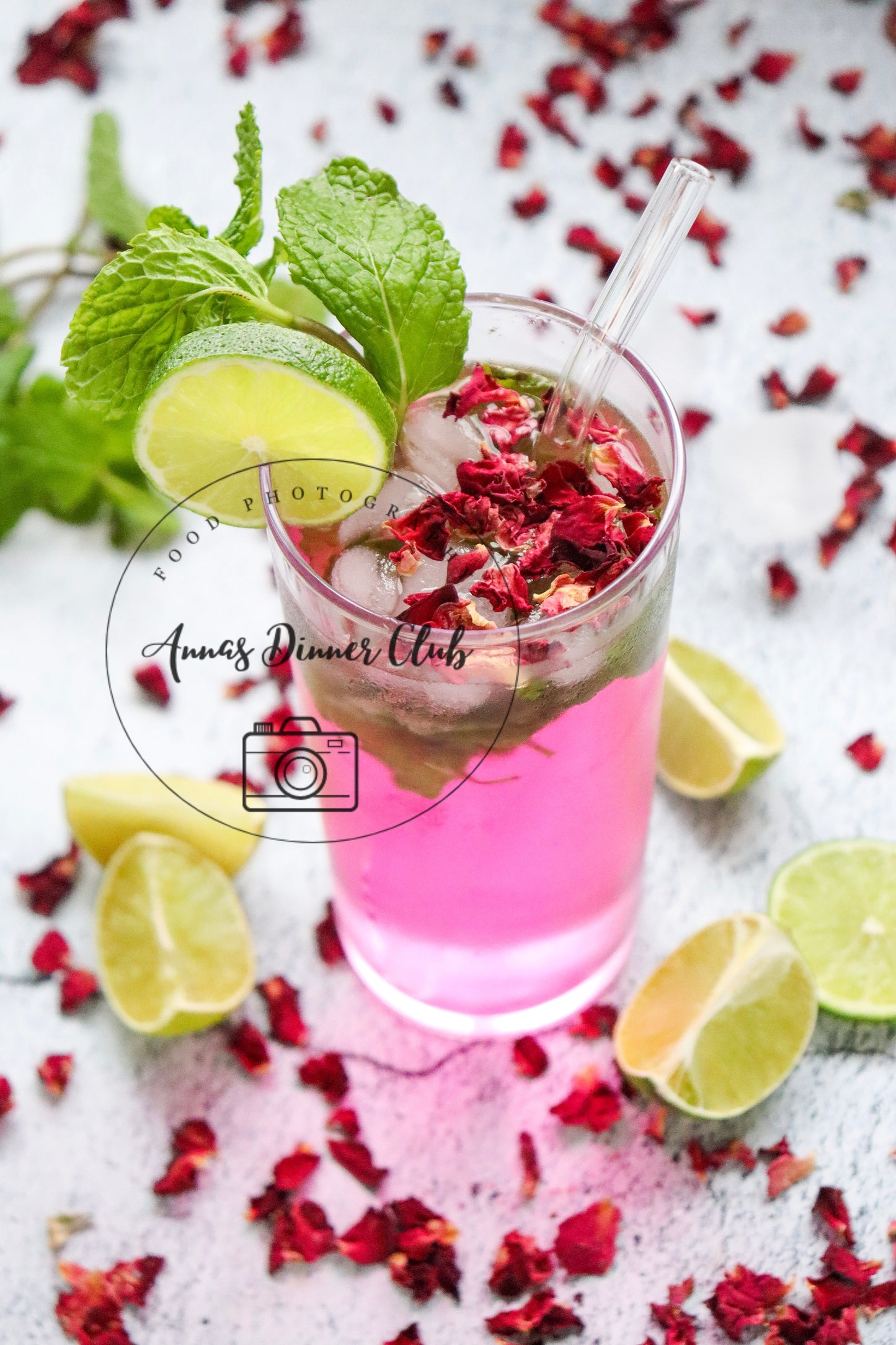 Rose Mojito Mocktail - exclusive set