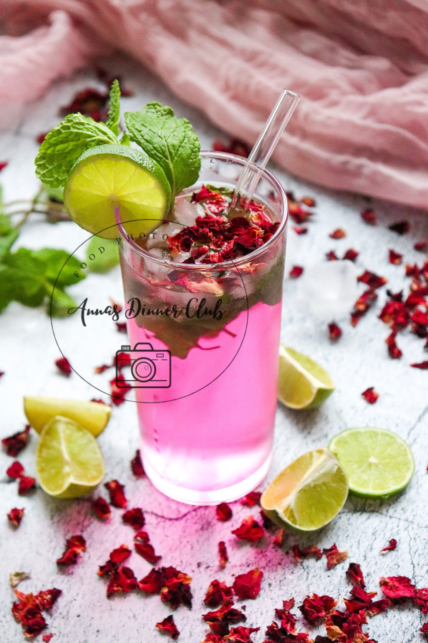 Rose Mojito Mocktail - exclusive set