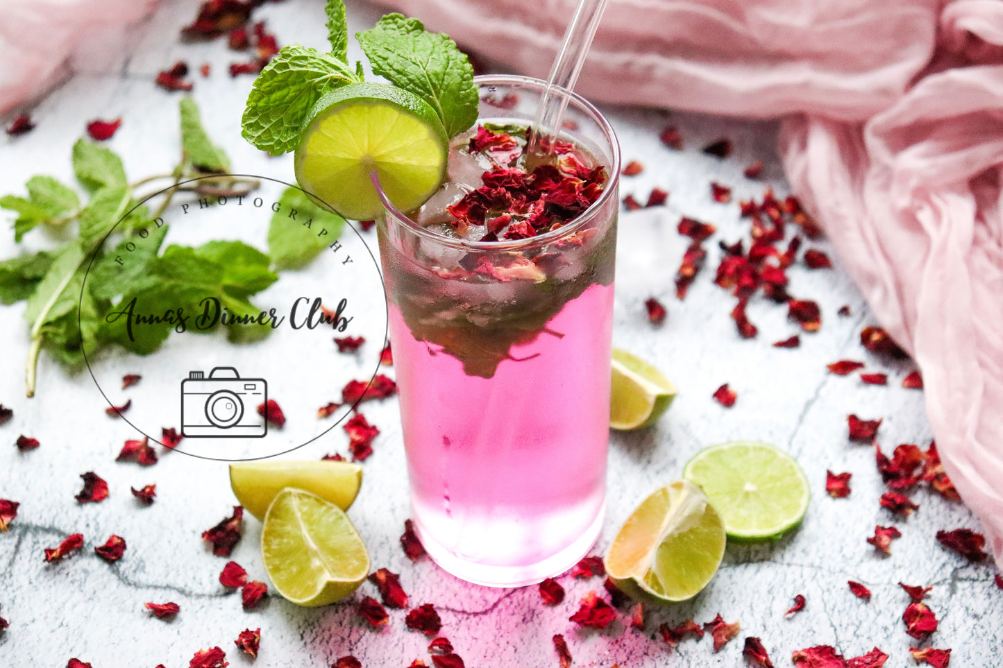 Rose Mojito Mocktail - exclusive set