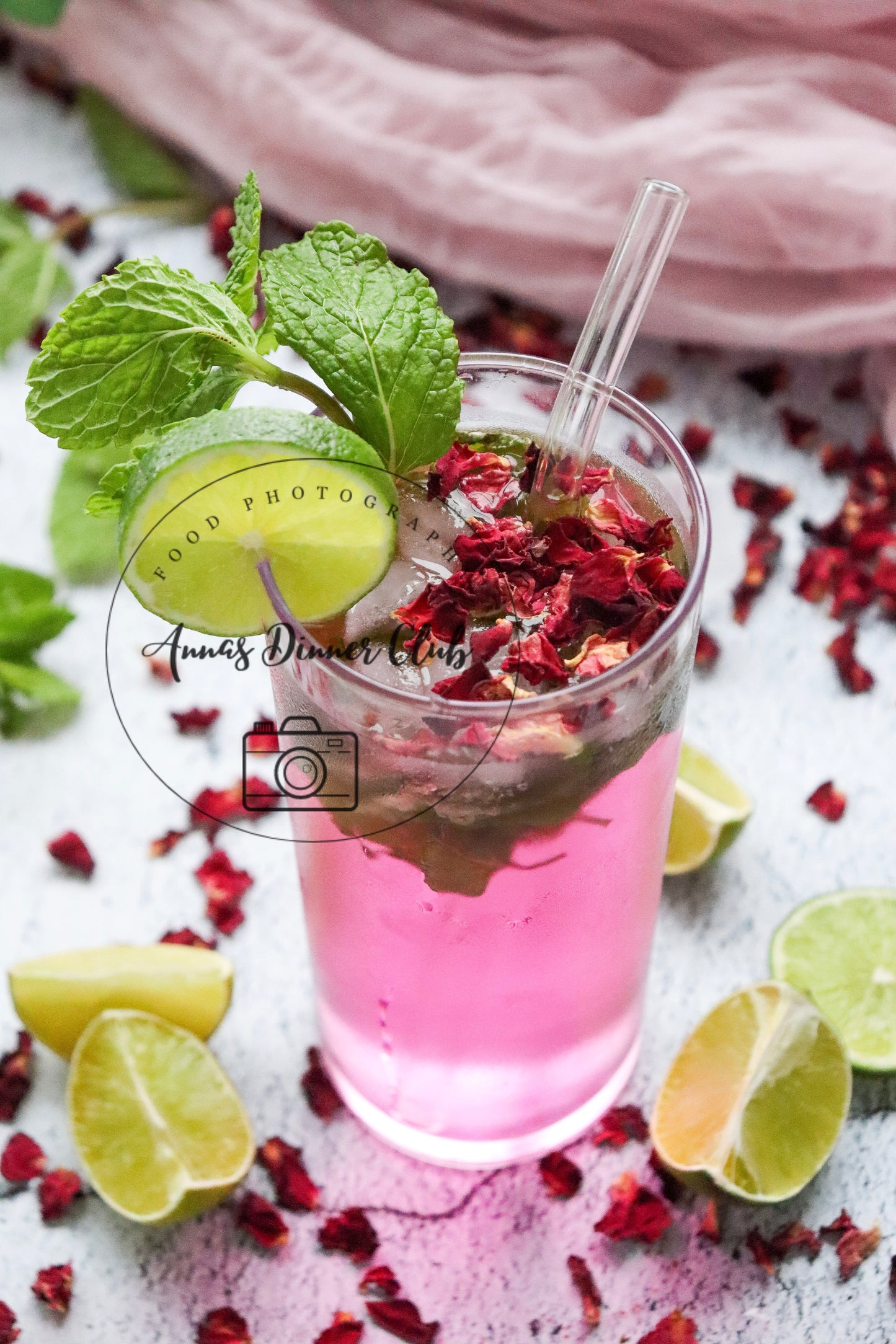 Rose Mojito Mocktail - exclusive set