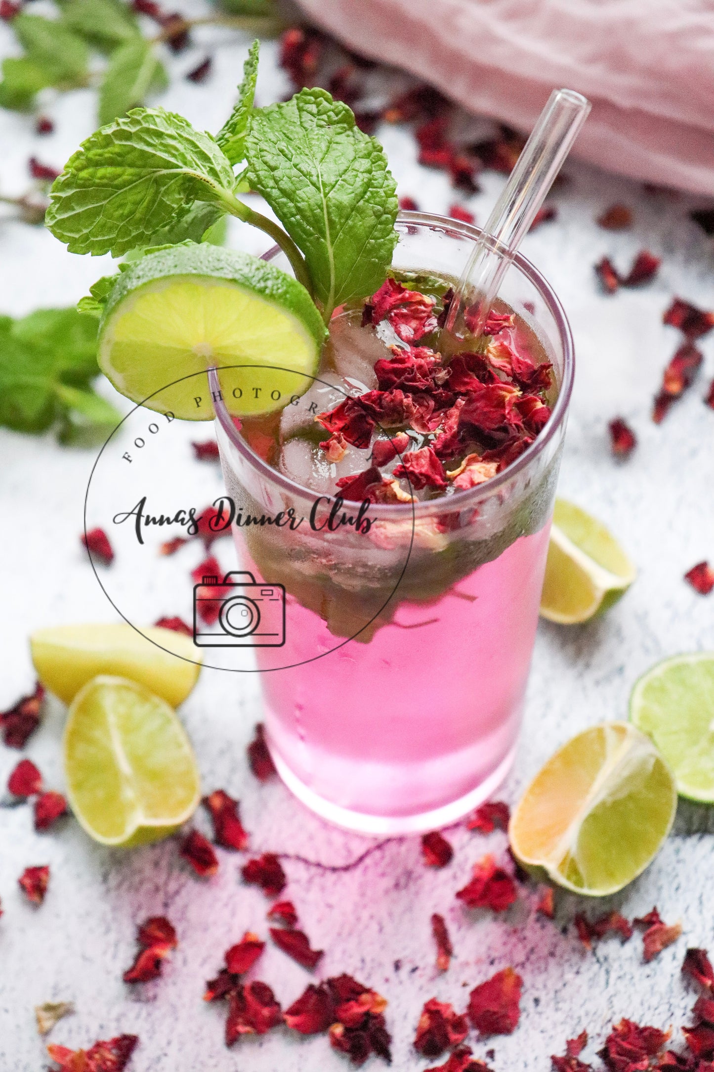 Rose Mojito Mocktail - exclusive set