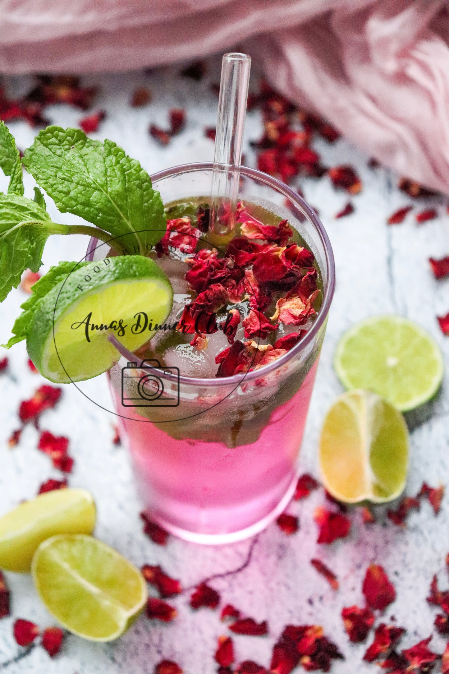 Rose Mojito Mocktail - exclusive set