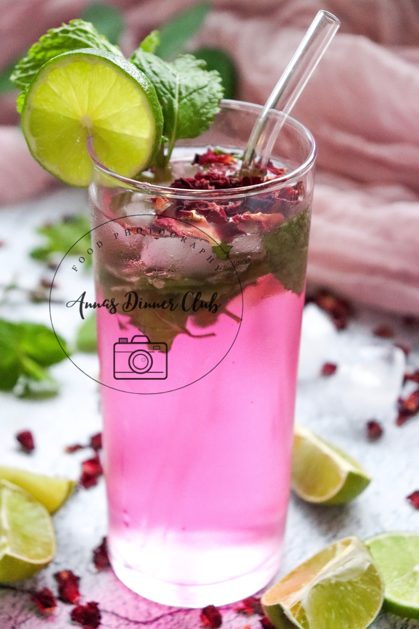 Rose Mojito Mocktail - exclusive set