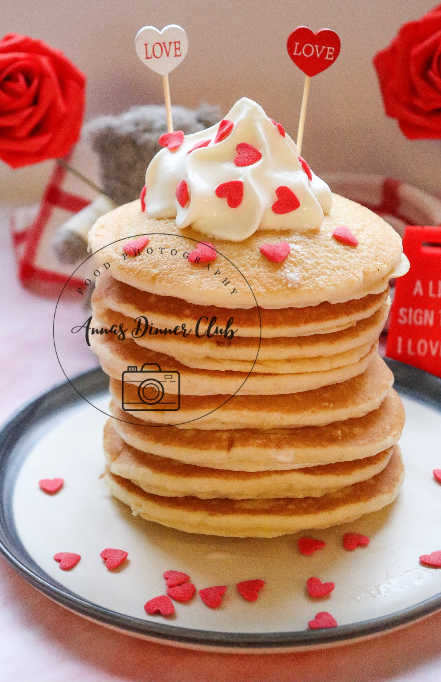 Buttermilk Valentine Pancakes - exclusive set