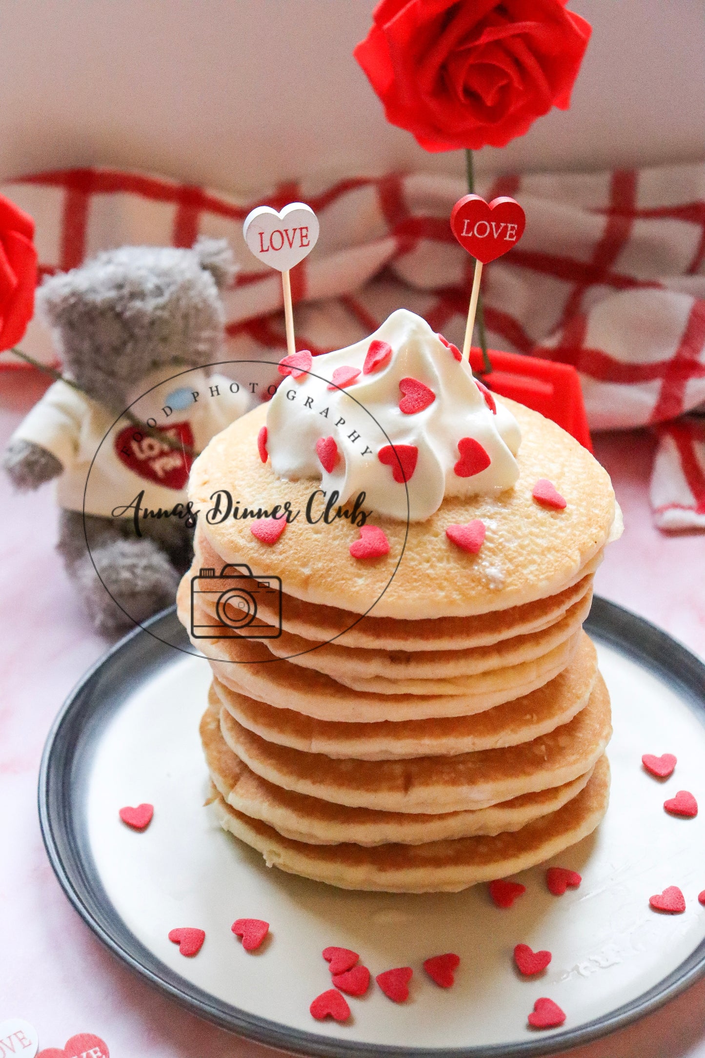 Buttermilk Valentine Pancakes - exclusive set