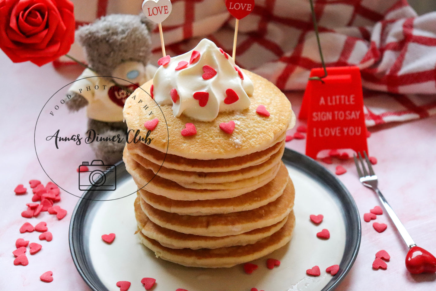 Buttermilk Valentine Pancakes - exclusive set