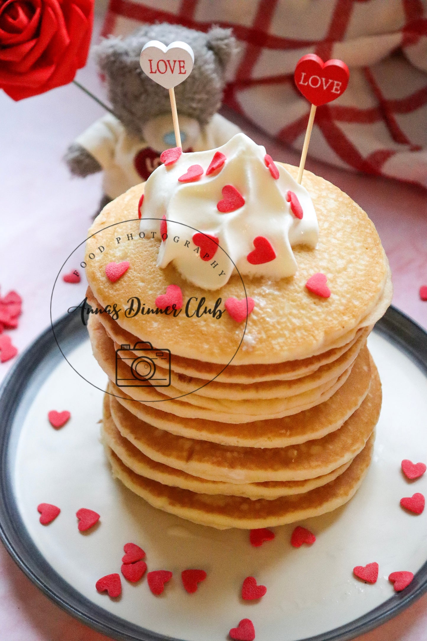 Buttermilk Valentine Pancakes - exclusive set