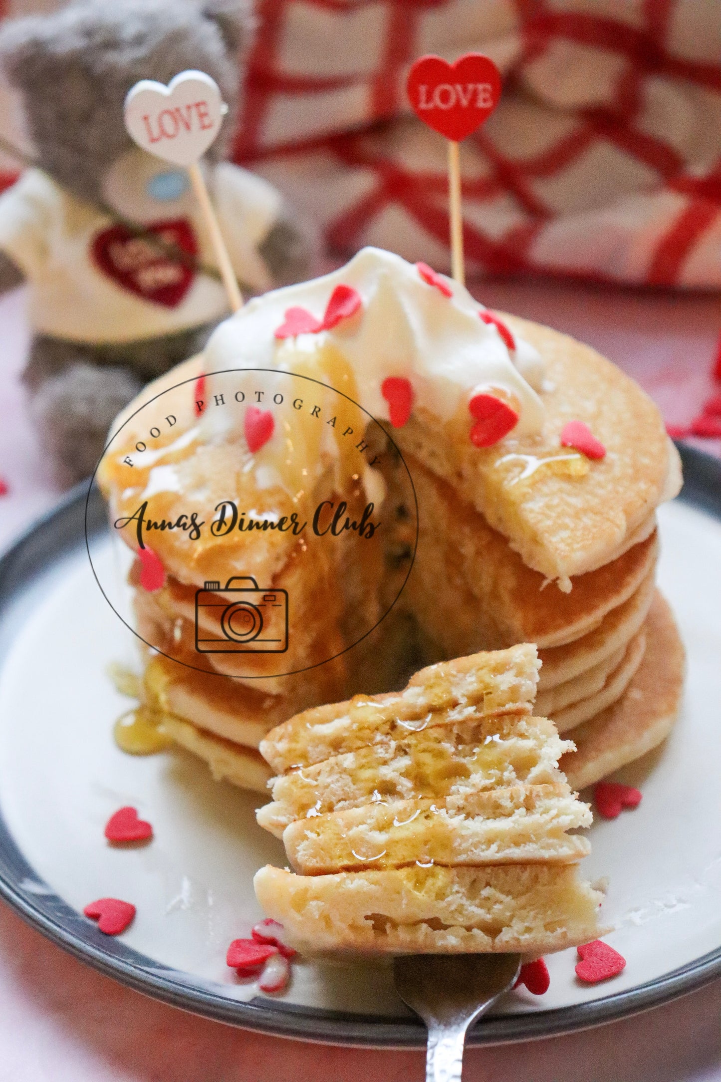 Buttermilk Valentine Pancakes - exclusive set