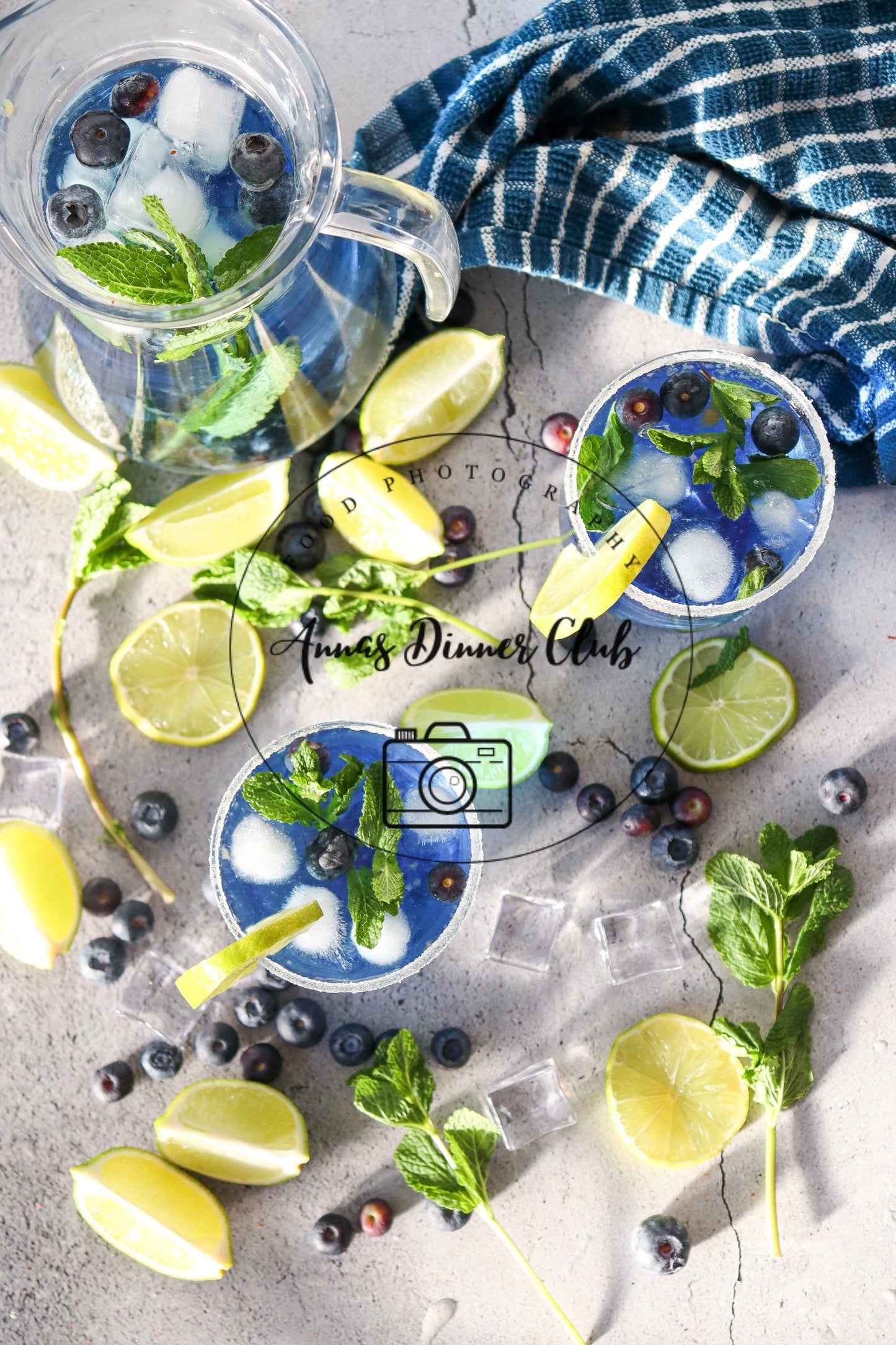 Blueberry Mojito Mocktail PLR set