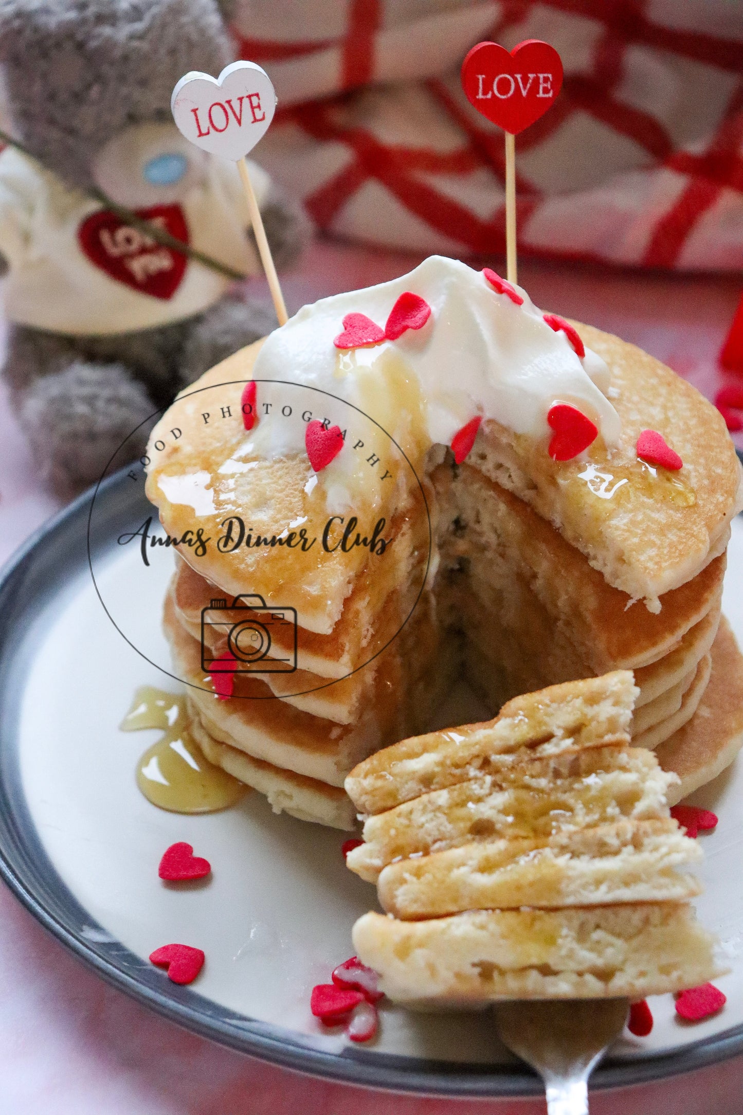 Buttermilk Valentine Pancakes - exclusive set