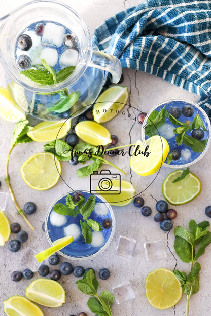 Blueberry Mojito Mocktail PLR set