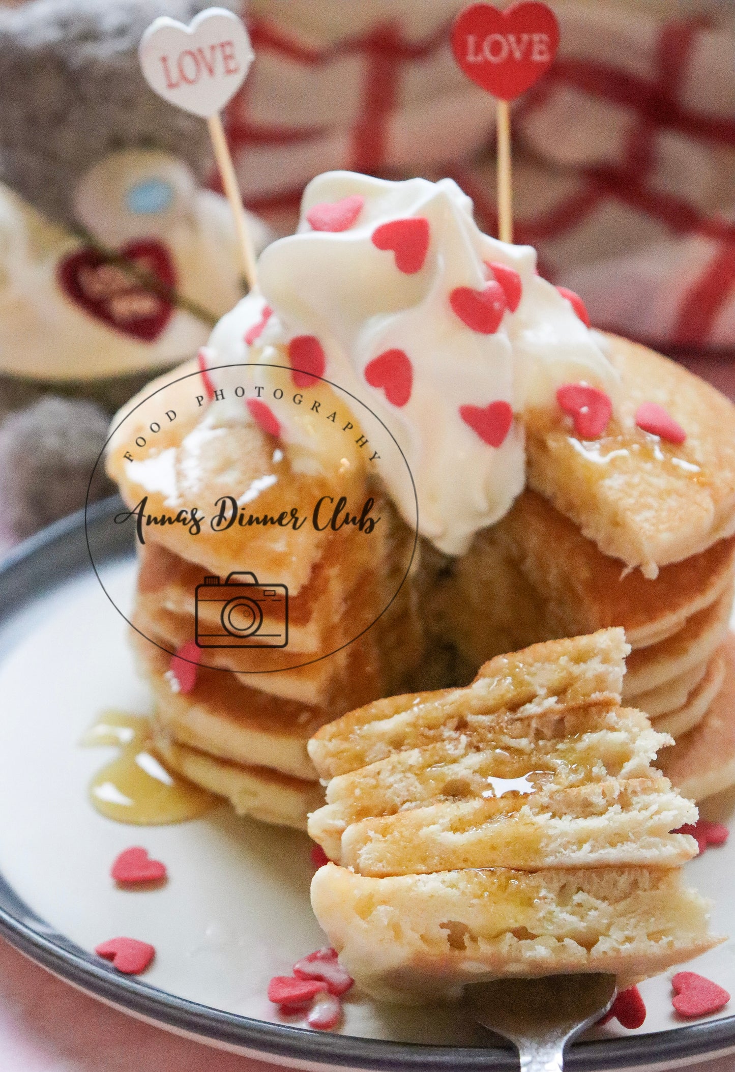 Buttermilk Valentine Pancakes - exclusive set