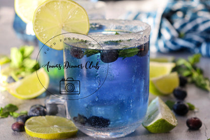 Blueberry Mojito Mocktail PLR set