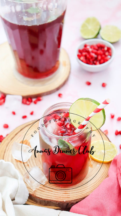 Virgin Pomegranate Fizz Mocktail PLR limited set