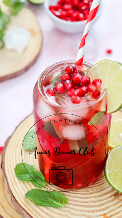 Virgin Pomegranate Fizz Mocktail PLR limited set