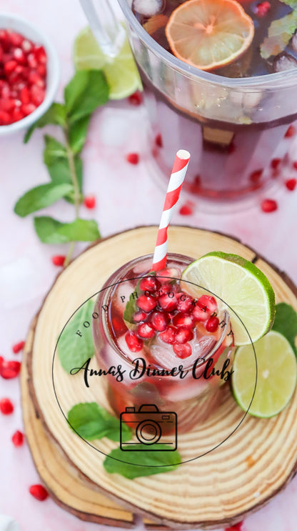 Virgin Pomegranate Fizz Mocktail PLR limited set