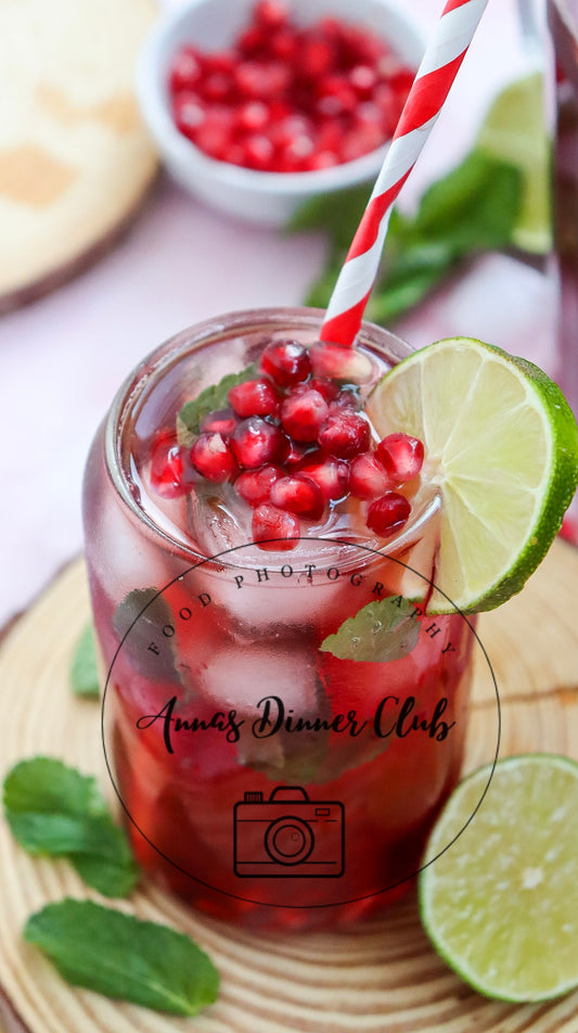 Virgin Pomegranate Fizz Mocktail PLR limited set