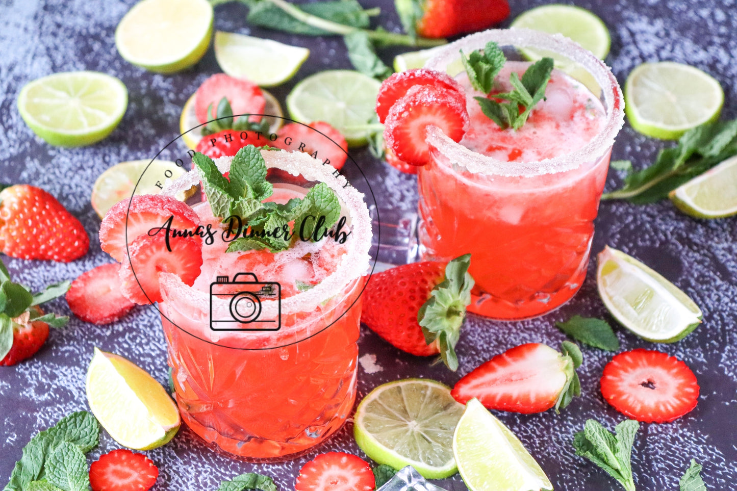 Strawberry Mojito Mocktail semi exclusive  set 2