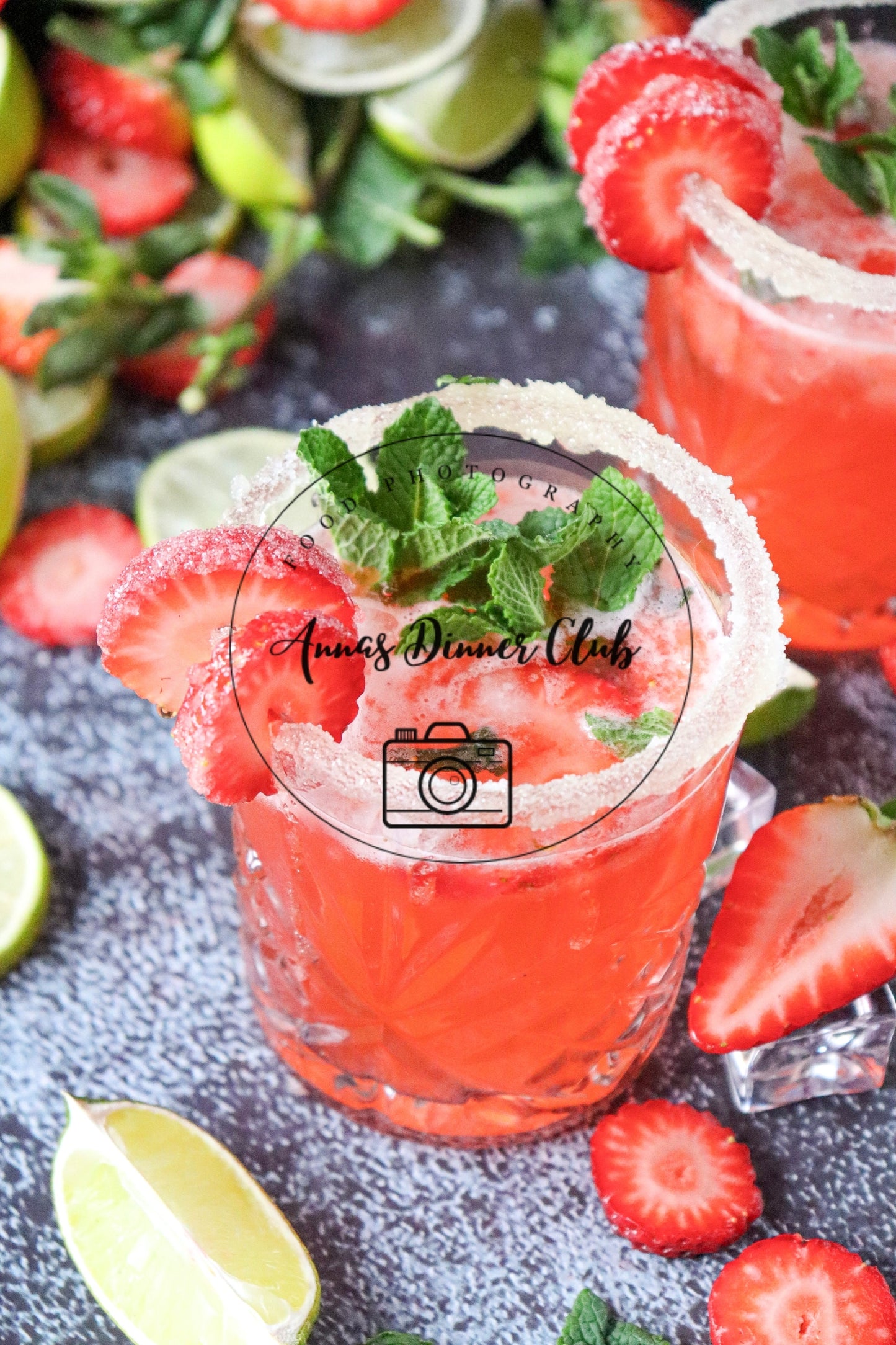 Strawberry Mojito Mocktail semi exclusive  set 2