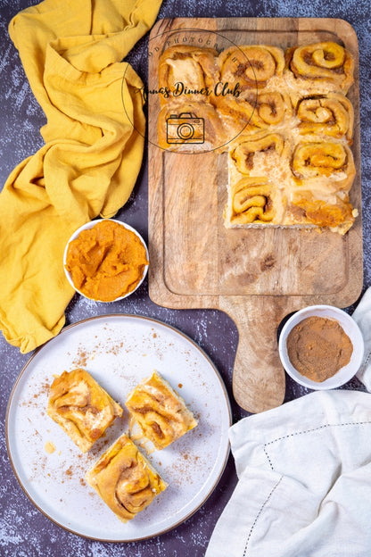 Pumpkin Cinnamon Rolls PLR set