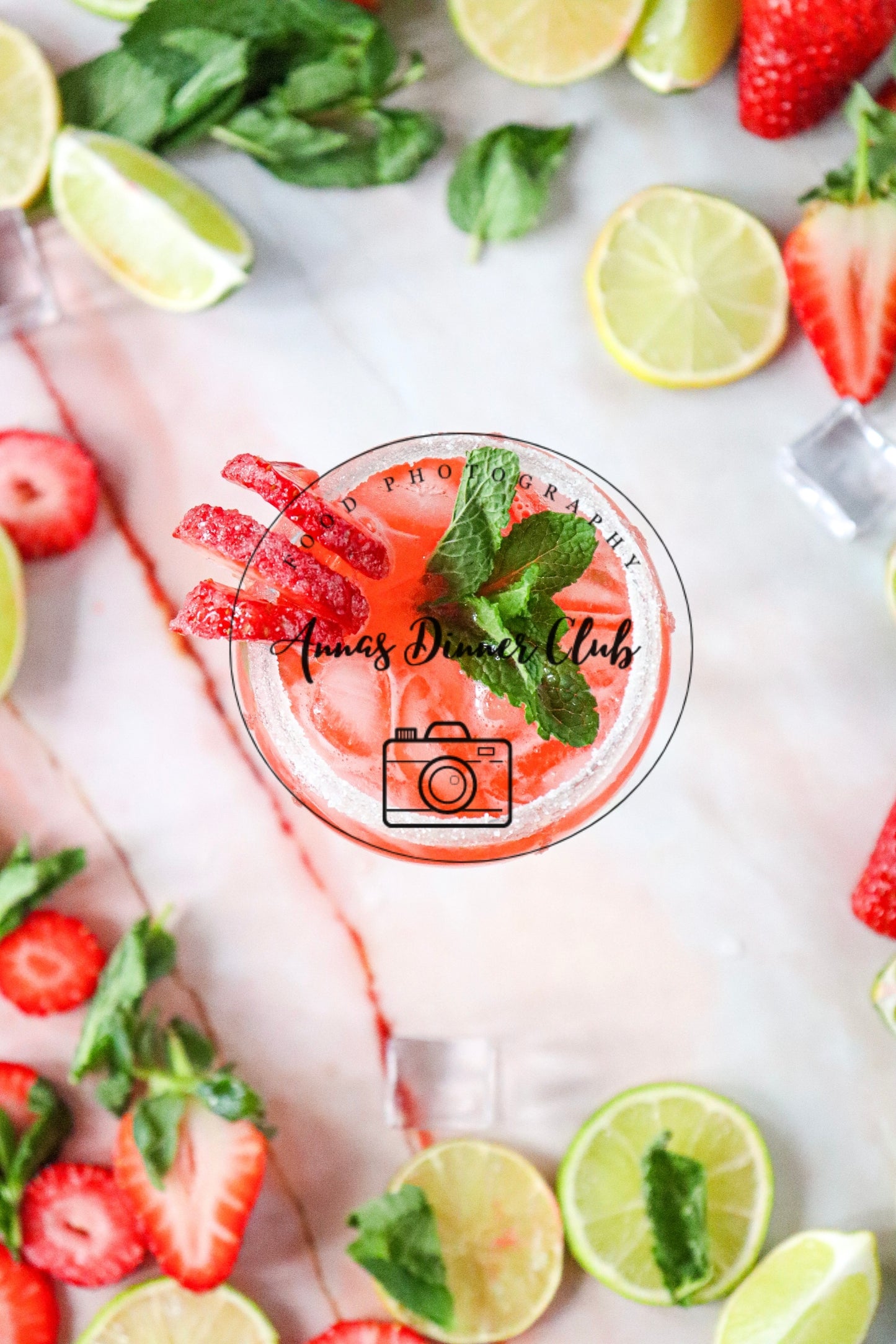 Strawberry Mojito Mocktail semi exclusive  set 3