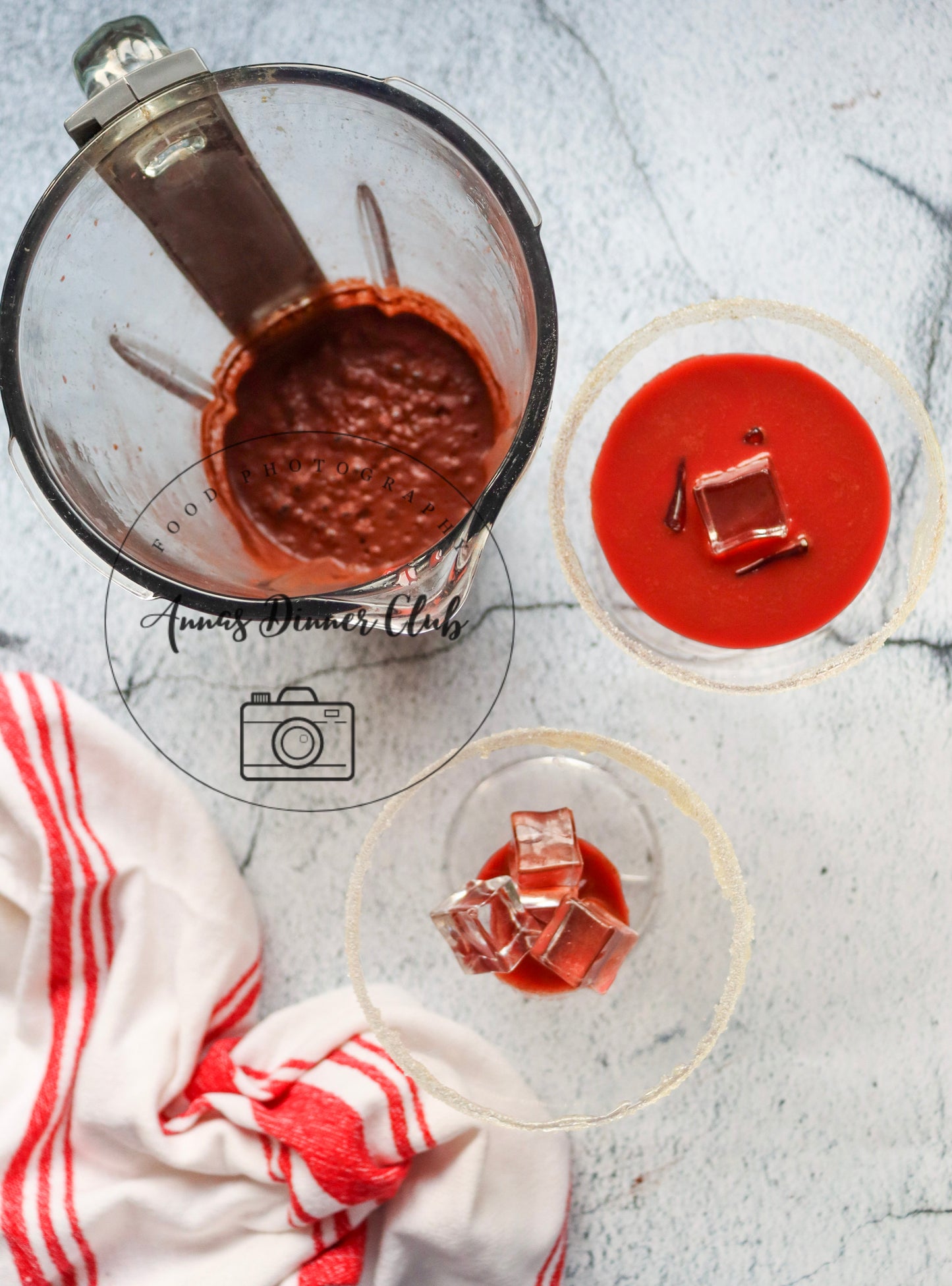 Valentine Red Velvet Martini  Mocktail- PLR set