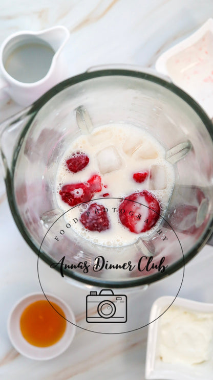 Starbucks Inspired Strawberry Cheesecake Frappuccino healthier version-PLR set