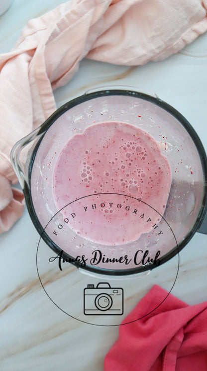 Starbucks Inspired Strawberry Cheesecake Frappuccino healthier version-PLR set