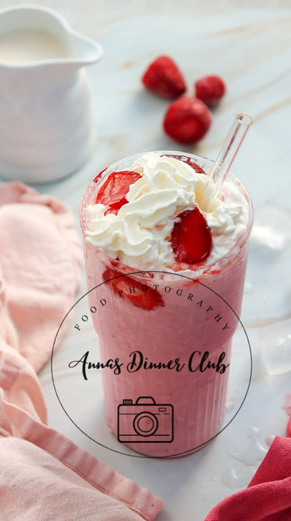 Starbucks Inspired Strawberry Cheesecake Frappuccino healthier version-PLR set
