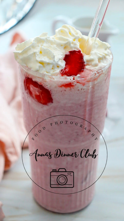 Starbucks Inspired Strawberry Cheesecake Frappuccino healthier version-PLR set