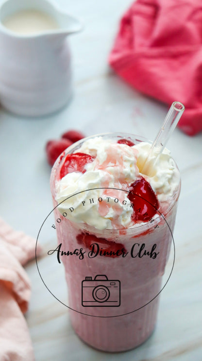 Starbucks Inspired Strawberry Cheesecake Frappuccino healthier version-PLR set