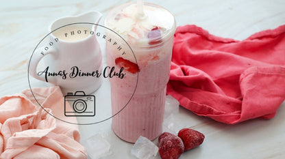 Starbucks Inspired Strawberry Cheesecake Frappuccino healthier version-PLR set