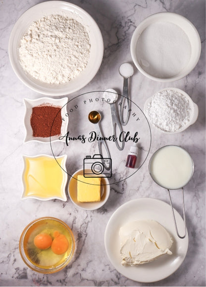 Red Velvet  Love Bundt Cake PLR set