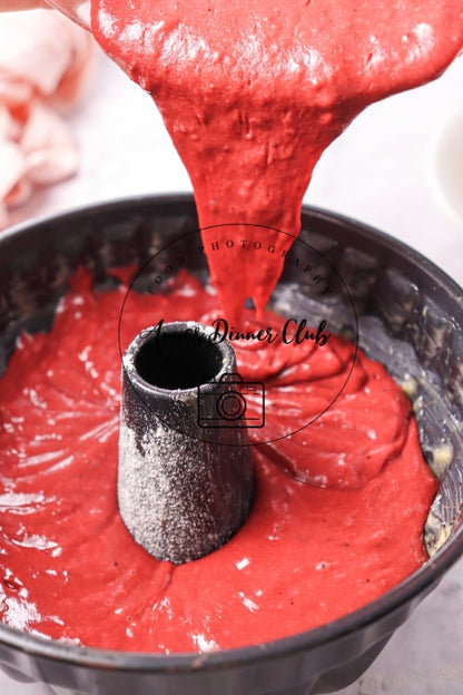 Red Velvet  Love Bundt Cake PLR set