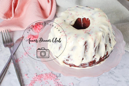 Red Velvet  Love Bundt Cake PLR set