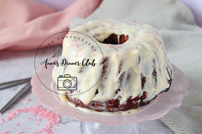 Red Velvet  Love Bundt Cake PLR set