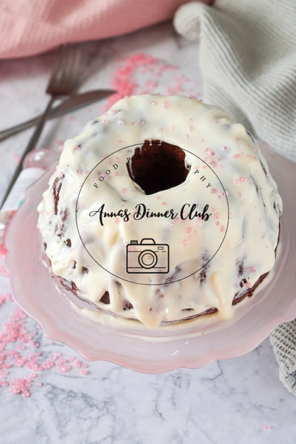 Red Velvet  Love Bundt Cake PLR set