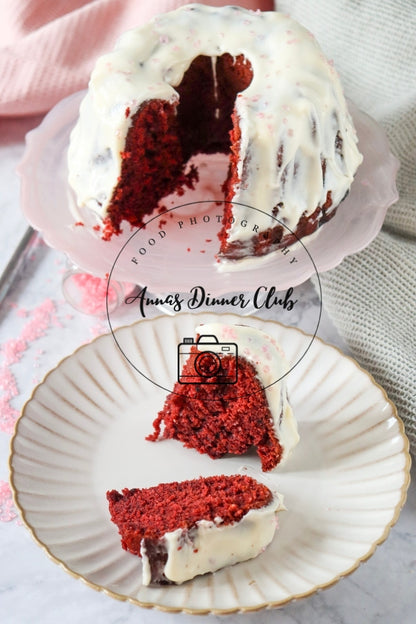 Red Velvet  Love Bundt Cake PLR set