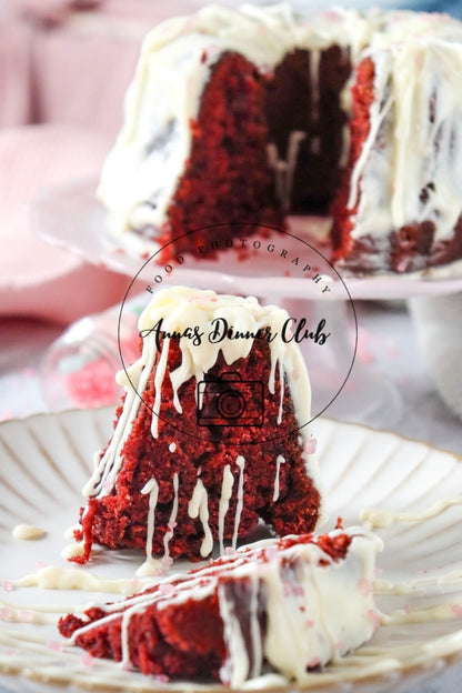 Red Velvet  Love Bundt Cake PLR set